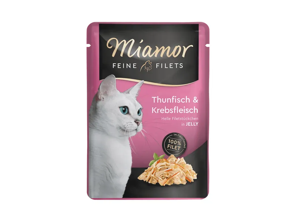 Miamor Feine Filets Pouch Thun & Krebs 100g Schmusy