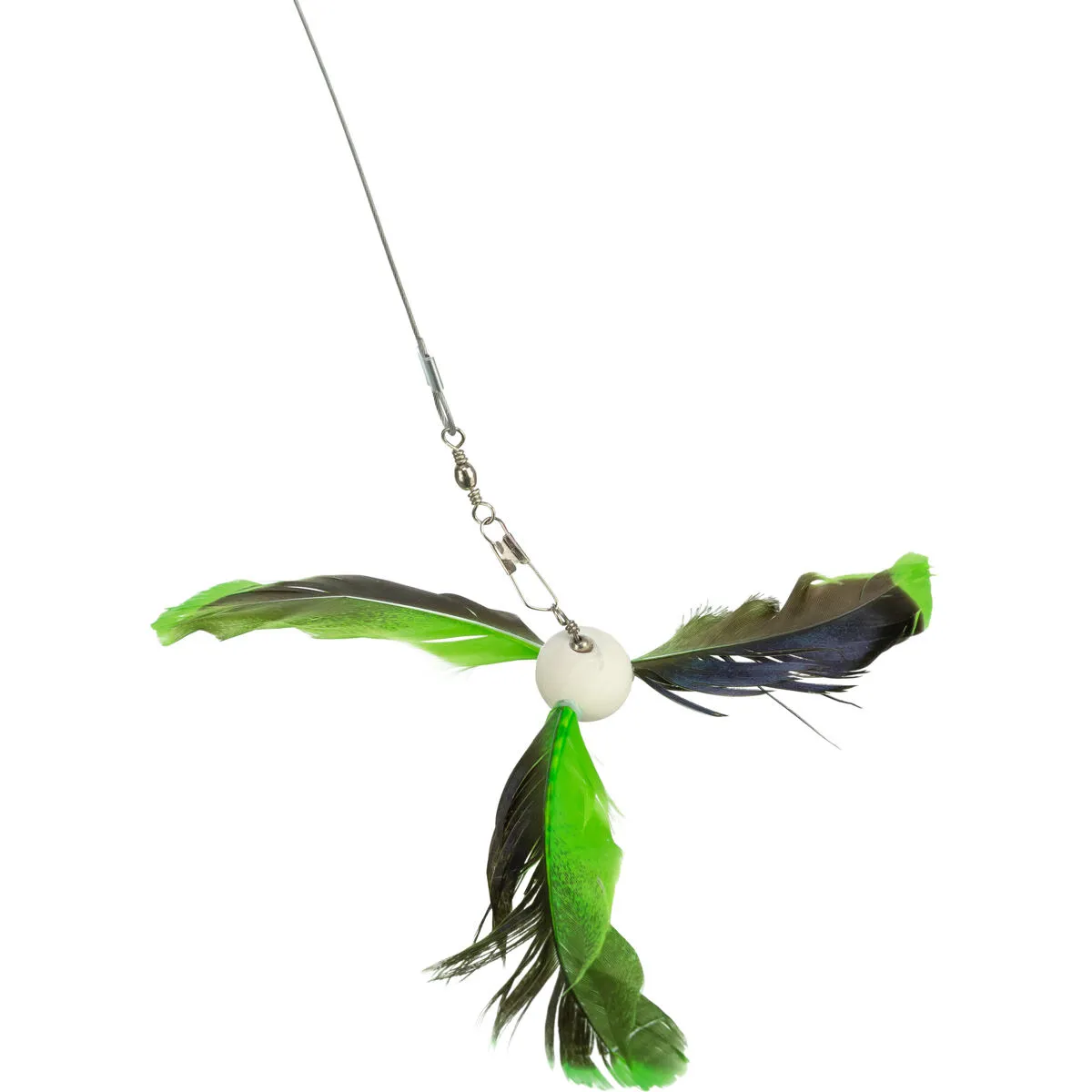 Teleskopický hrací prut s peřím, 120 cm, plast/kov/peří TRIXIE