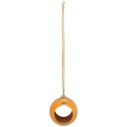 Venkovní krmítko Baňka k zavěšení, ø 12 cm, kov, oranžová TRIXIE