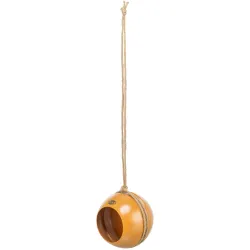 Venkovní krmítko Baňka k zavěšení, ø 12 cm, kov, oranžová TRIXIE