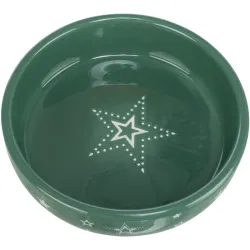 Xmas Bowl, vánoční keramická miska, 0.4 l/ø 15 cm, tmavá zelená TRIXIE