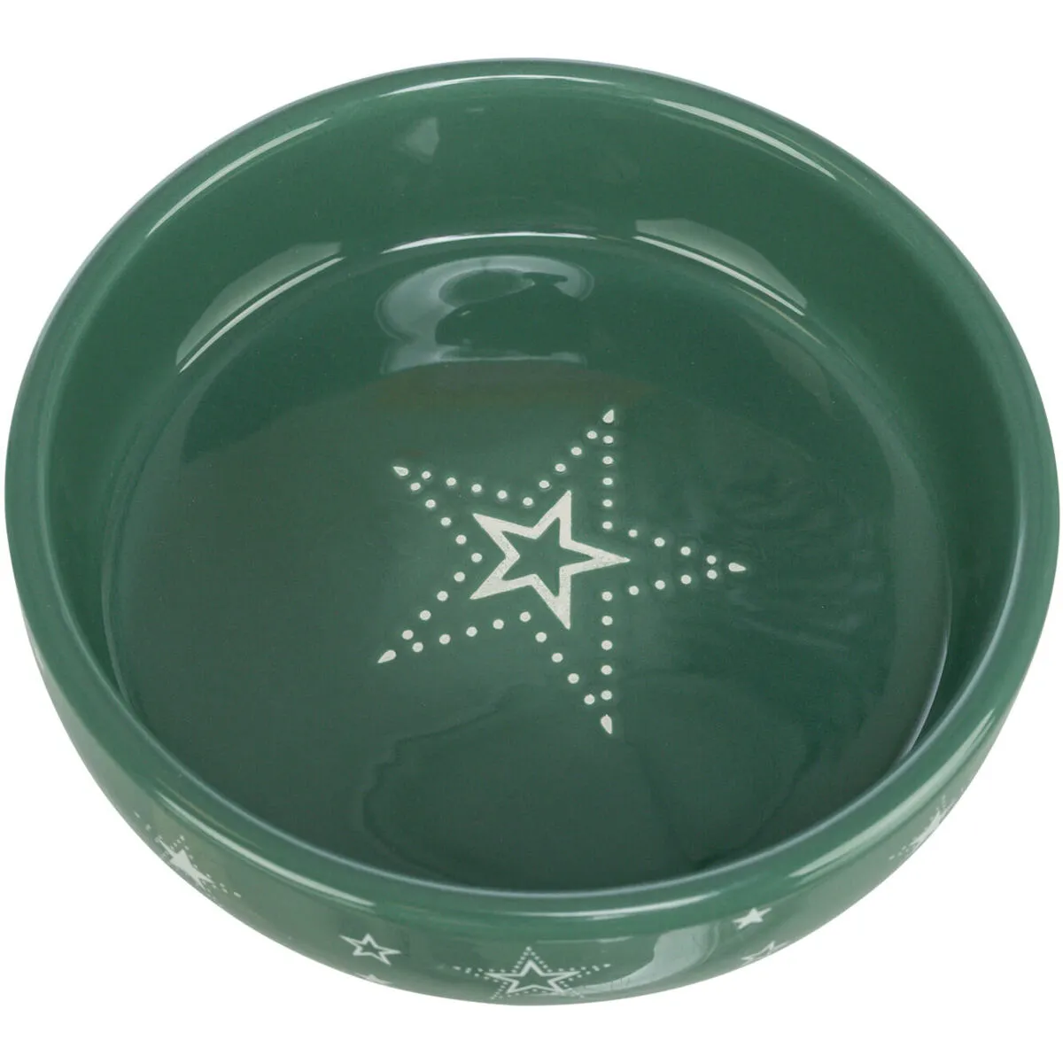 Xmas Bowl, vánoční keramická miska, 0.4 l/ø 15 cm, tmavá zelená TRIXIE