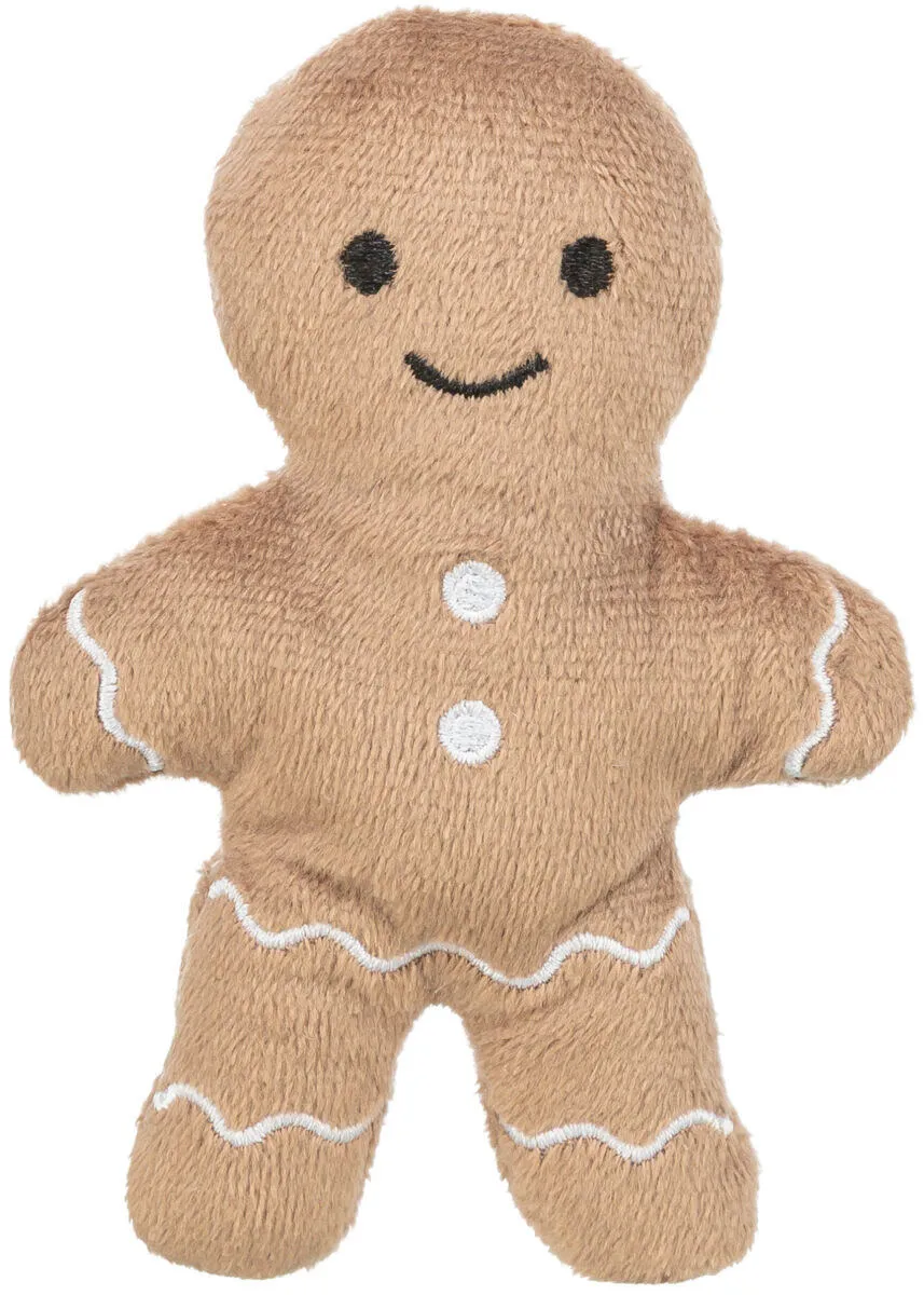 Xmas Gingerbrad Man, plyšový pan Perníček, hračka s catnipem, 11 cm TRIXIE