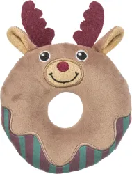 Xmas Moose Donut, vánoční plyšový kroužek-los, 14 cm TRIXIE