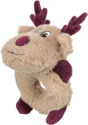 Xmas Reindeer, vánoční plyšový sob - kroužek, 24 cm TRIXIE