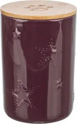 Xmas Snack Jar, vánoční zásobník ø 13 × 19 cm, keramika, bordó TRIXIE