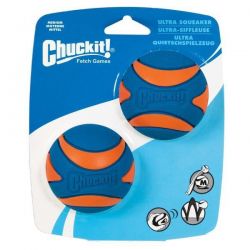 Míček Ultra Squeaker Ball Med. 6,5cm - 2 na kartě