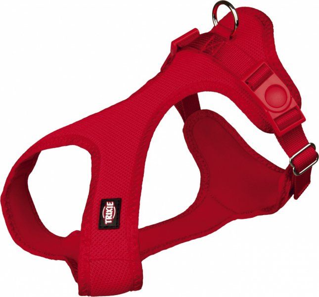 TRIXIE Soft postroj, jemný, vypolstrovaný XS-S 30-45cm / 15mm - červený
