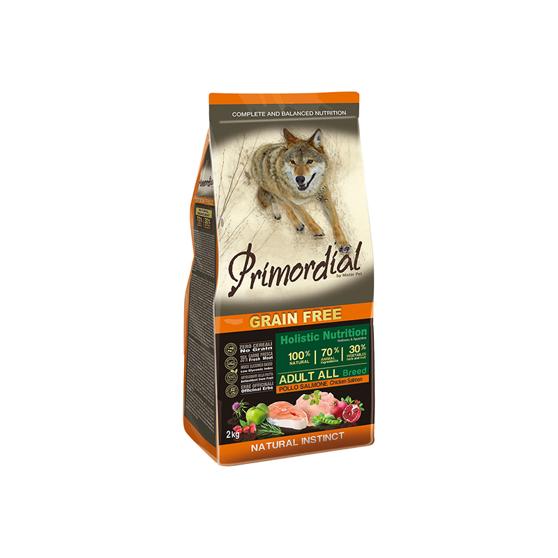 PRIMORDIAL Dog Adult Chicken & Salmon 2kg