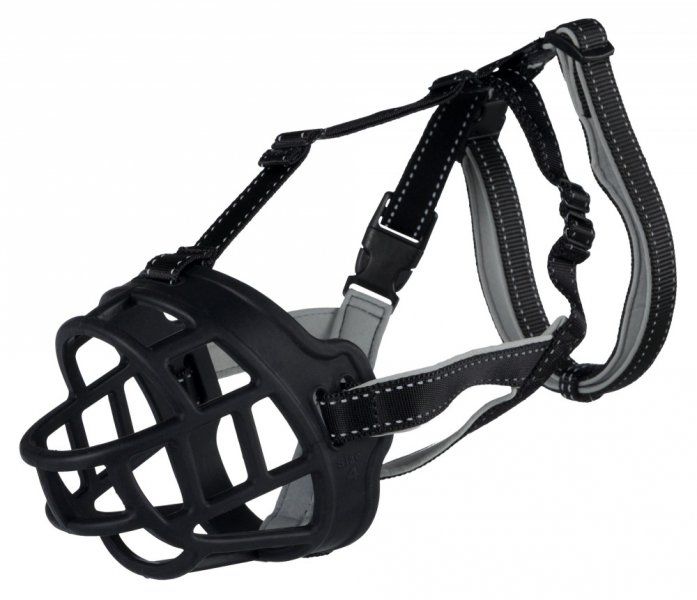 FLEX náhubek M-L: 35 cm / hlava max.30 cm, guma/nylon/neopren, černá TRIXIE