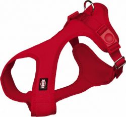 TRIXIE Soft postroj, jemný, vypolstrovaný XXS-XS 25-35cm / 15mm - červený
