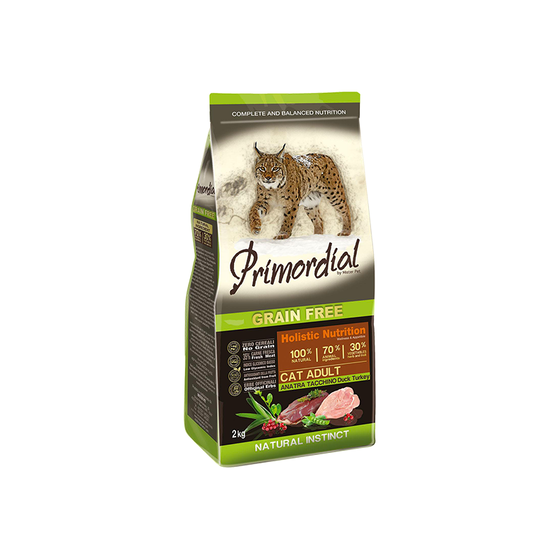 PRIMORDIAL Cat Adult Duck & Turkey 2kg
