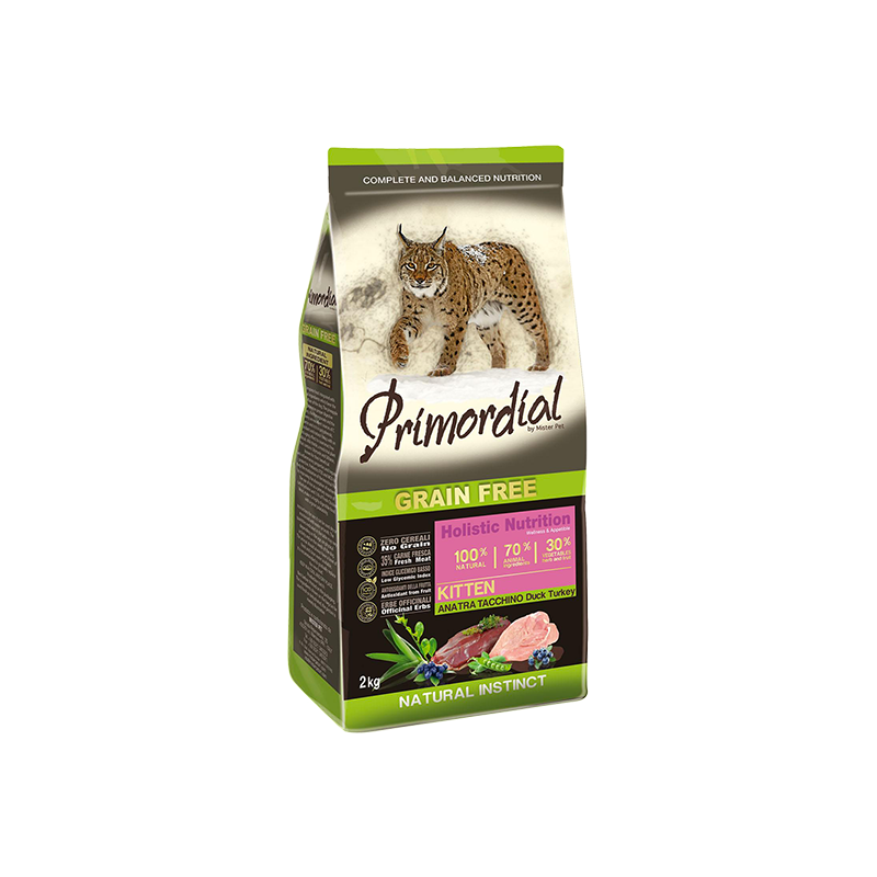 PRIMORDIAL Cat Kitten Duck & Turkey 2kg