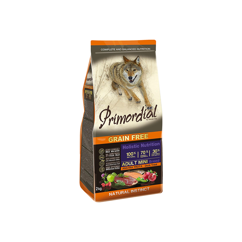 PRIMORDIAL Dog Adult Mini Trout & Duck 2kg