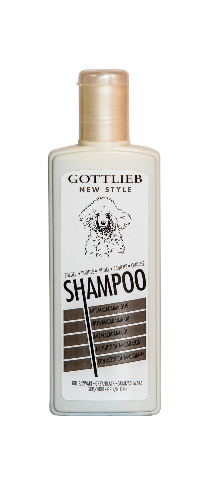 Gottlieb Pudel šampon 300ml-pro černé pudly s makadam.olejem