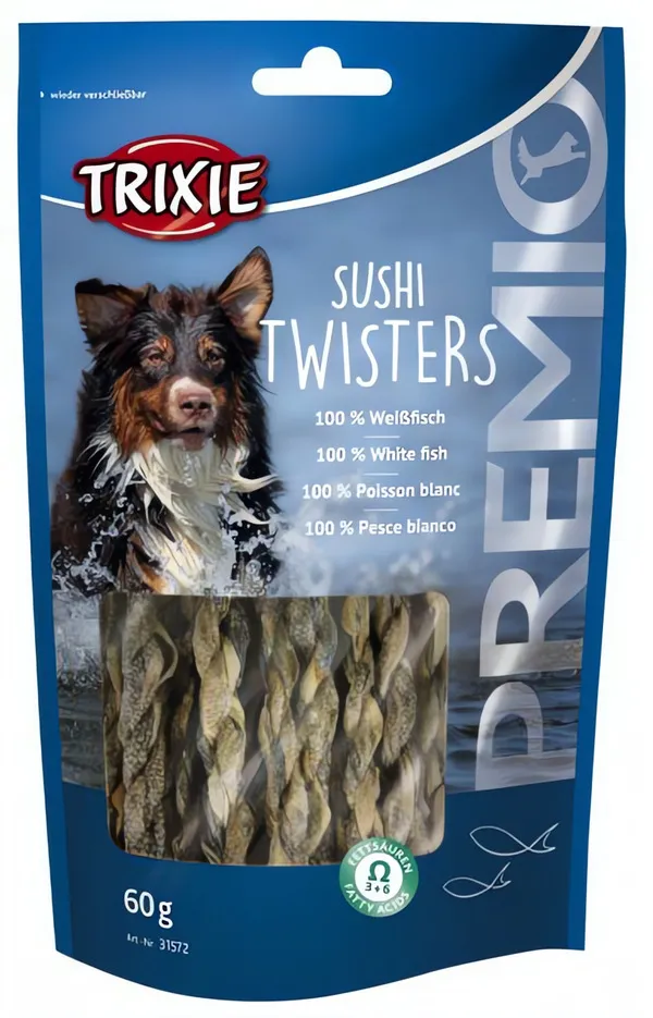 Premio SUSHI TWISTERS Light - 100% rybí copánky 60g TRIXIE