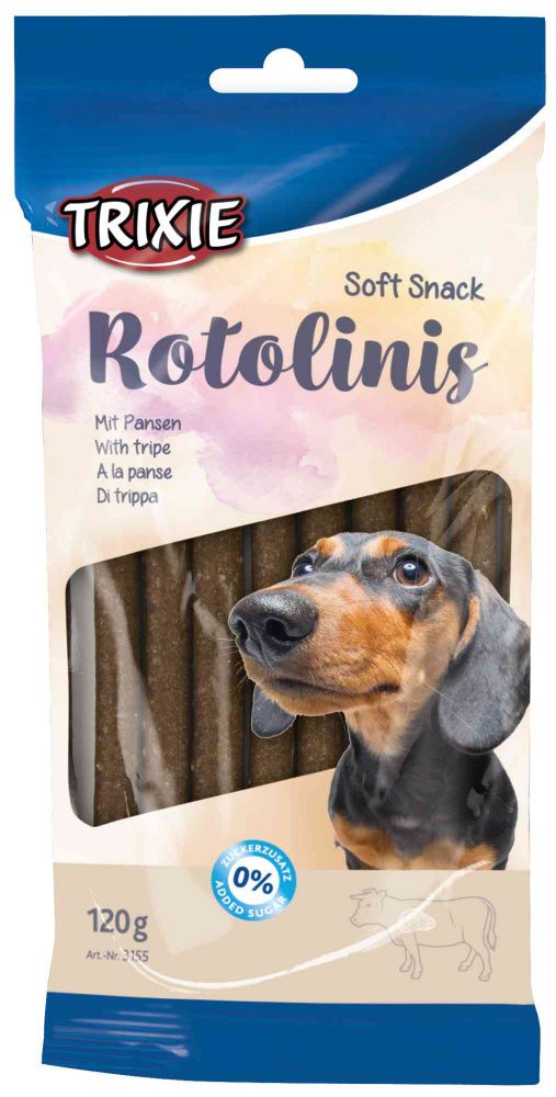 ROTOLINIS s dršťkami 12 ks, 120g/12cm TRIXIE