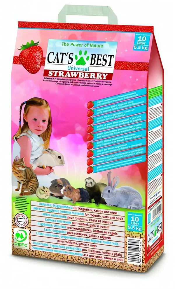 Cats Best UNIVERSAL JAHODA 10 L / 5,5 kg - pelety JRS