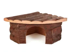 Dřevěný dům rohový JESPER prokřečky 22x10x15/15cm