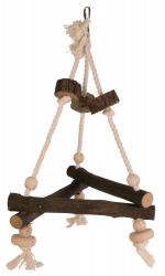 Závěsný dřevěný triangl 27x27x27 cm