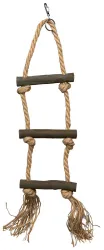 Závěsný žebřík motouz + 3 dřevěné příčky 40cm TRIXIE