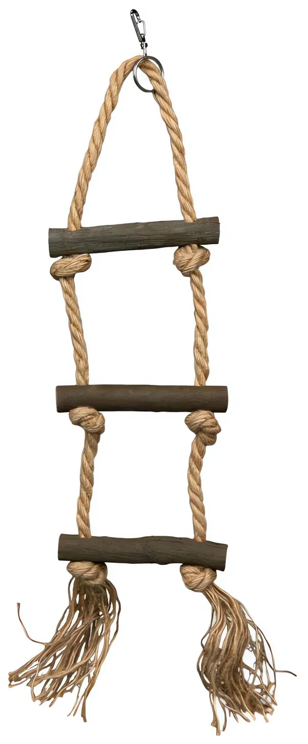 Závěsný žebřík motouz + 3 dřevěné příčky 40cm TRIXIE