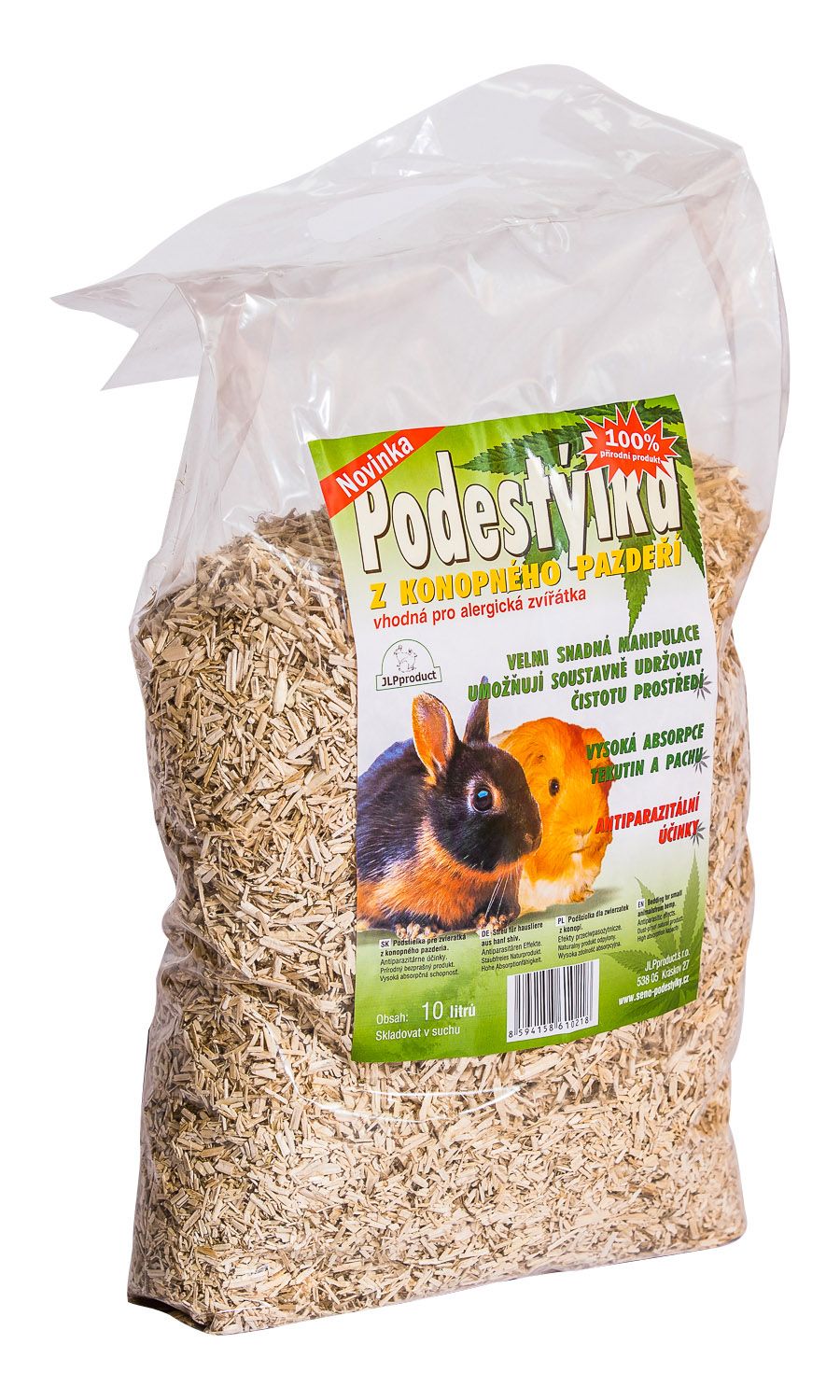 Podestýlka z konopného pazdeří 10 l JLP product