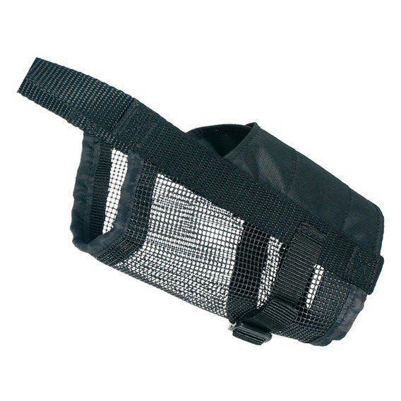 Náhubek nylonový se síťkou, polyester, černý M - L 23 - 31 cm TRIXIE