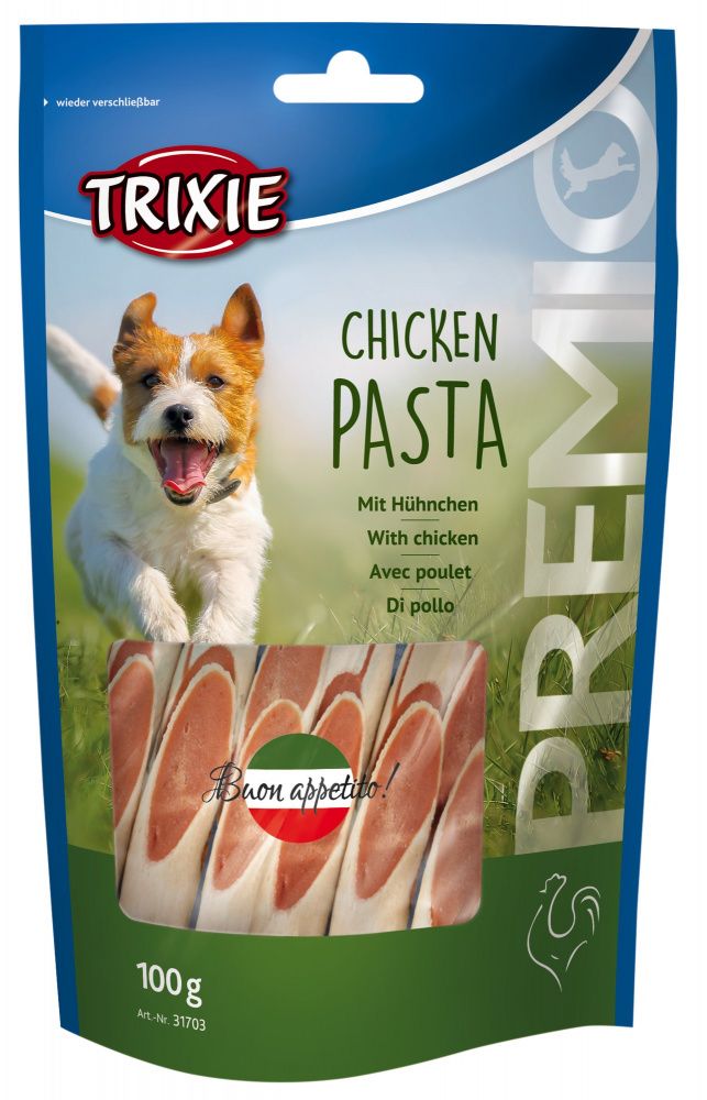 Premio CHICKEN PASTA light - kuřecí penne 100g TRIXIE