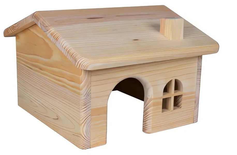 Dř. domek se sedlovou střechou pro myši a křečky 15x11x15cm TRIXIE