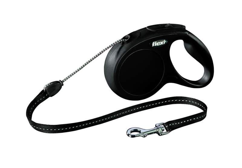 Flexi New Classic M šňůra 5 m, max. 20kg, - černá