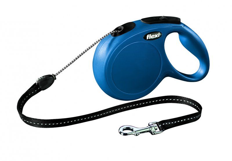 Flexi New Classic M šňůra 8 m, max. 20kg, - modrá