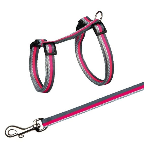 FRESHLINE postroj s vodítkem pro kočku 27-45cm/10mm/1,2m TRIXIE