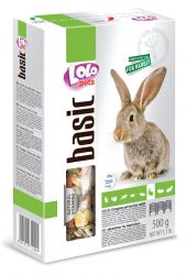 LOLO BASIC kompletní krmivo pro králíky 500 g krabička