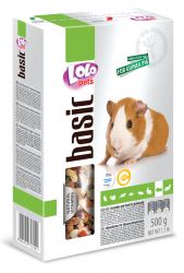 LOLO BASIC kompletní krmivo pro morčata 500 g krabička