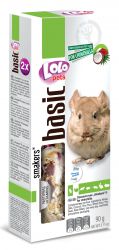 LOLO SMAKERS 2 klasy kokos a lístky růže pro činčily 90 g