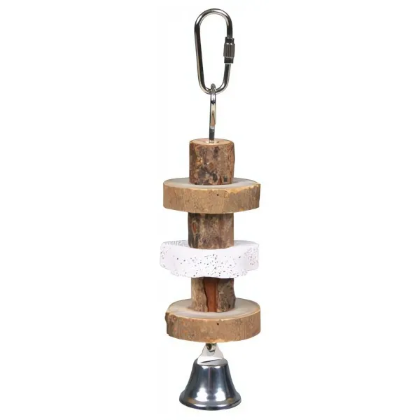 Natural Living-dřevěná kolečka, lávový kámen pro ptáky 16cm TRIXIE