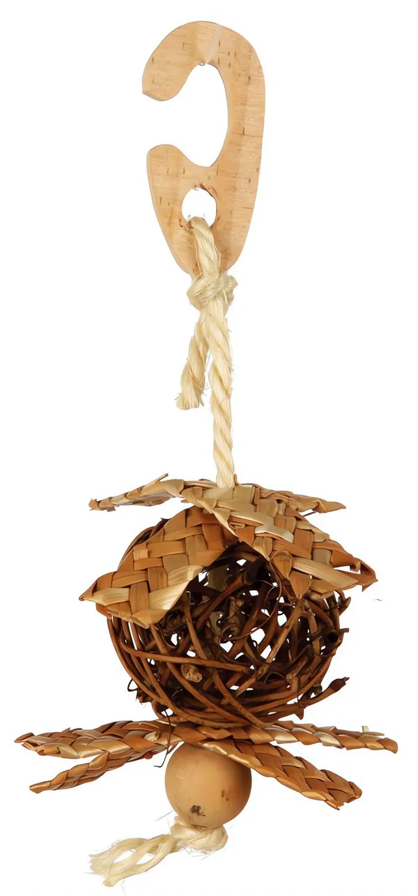 Natural Living-proutěný míček se slaměnou ozdobou 5,5/18cm TRIXIE
