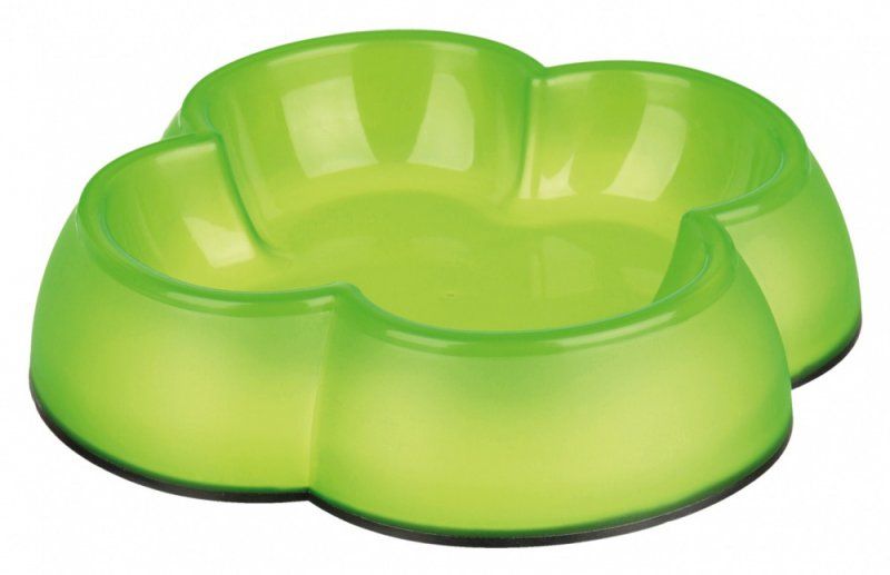 Plastová miska čtyřlístek s gumou, 0,25 l/14 cm TRIXIE