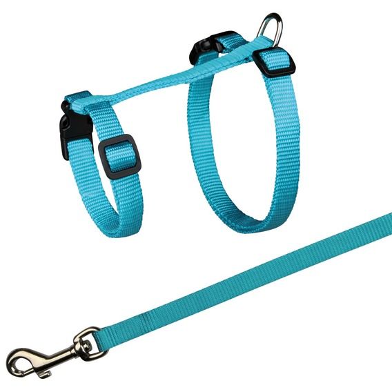 Postroj nylon. pro kočku s vodítkem XL, 34-57 cm/13mm, 1,20m TRIXIE
