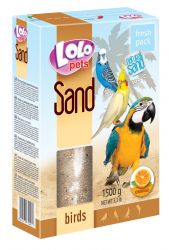 LOLOpets pomerančový písek pro ptáky 1500 g