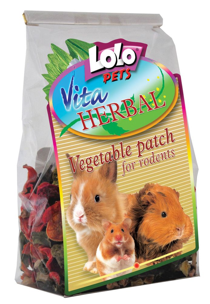 LOLOPets VITA HERBAL zeleninové plátky pro hlodavce 100g