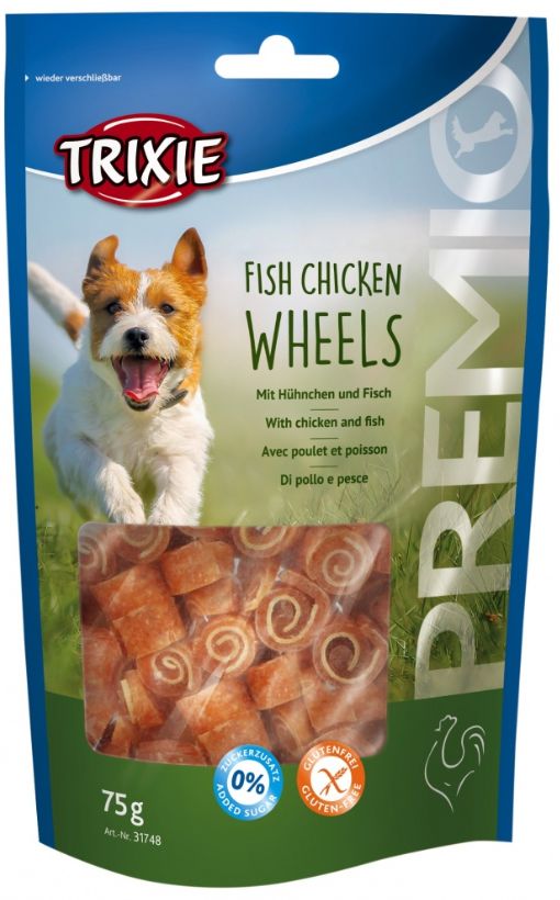 Trixie PREMIO Fish Chicken Wheels 75 g