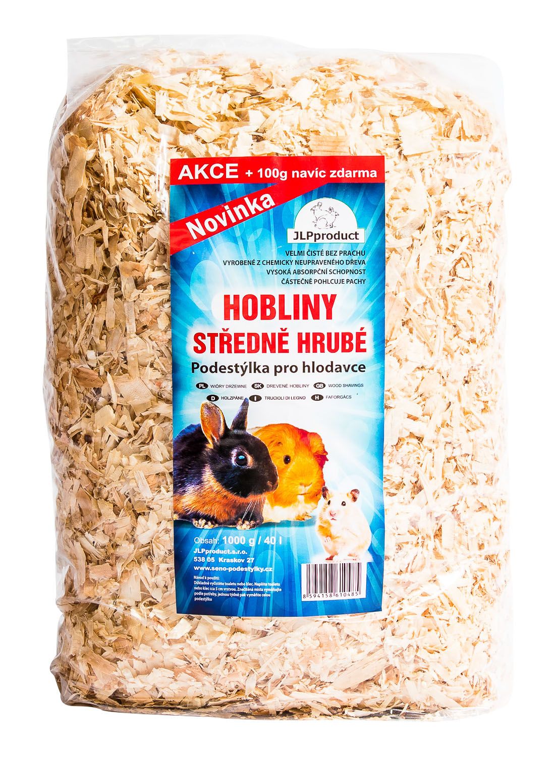 Hoblinová podestýlka středně hrubá 1 kg JLP product