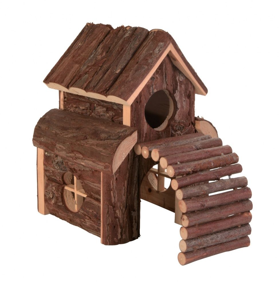 Natural Living dřevěný domek dvoupatrový FINN 13 x 20 x 20 cm TRIXIE