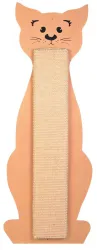 Škrabadlo tvar kočka přírodní/béžový 21 x 58 cm