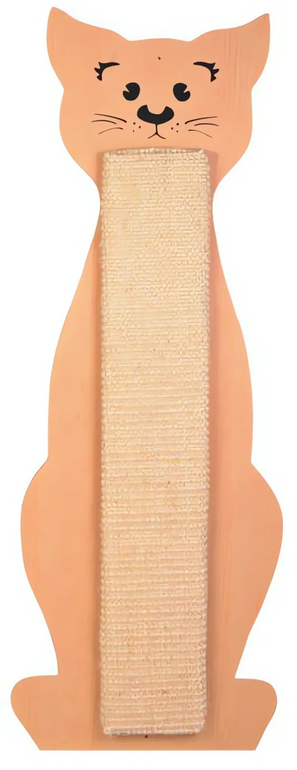 Škrabadlo tvar kočka přírodní/béžový 21 x 58 cm TRIXIE