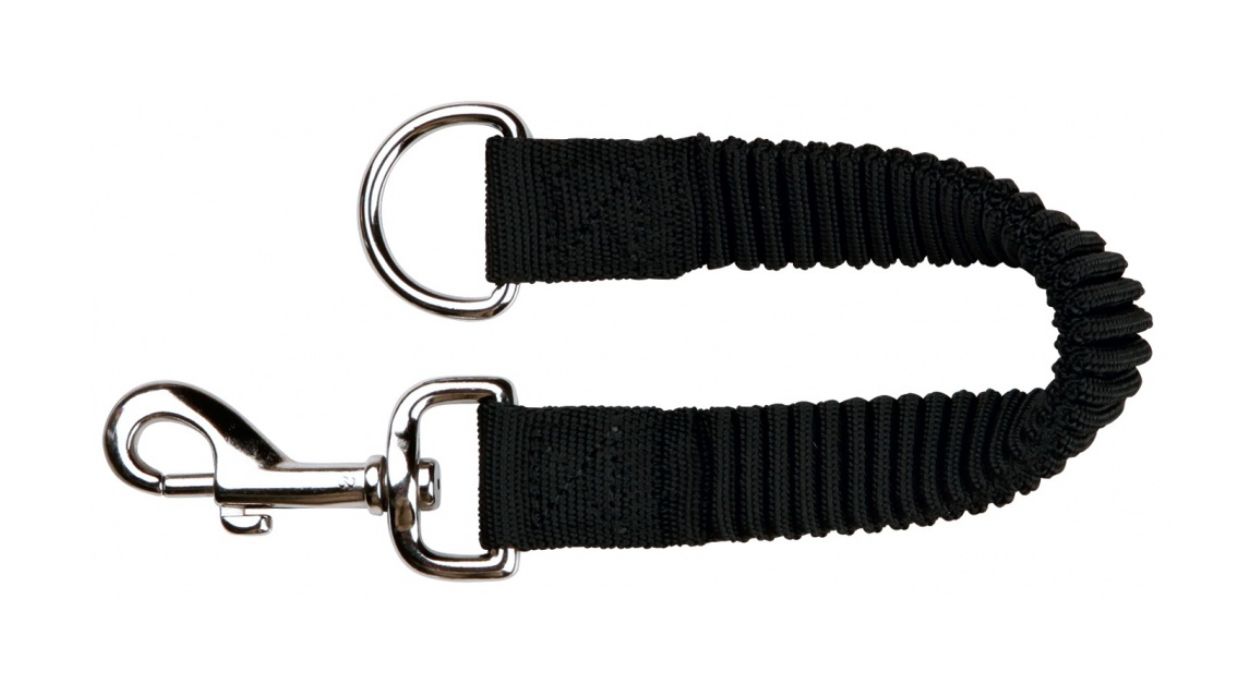 Tlumič tahu, nylonové vodítko s gumou L-XL 35 cm/25 mm černé TRIXIE