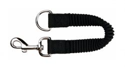 Tlumič tahu, nylonové vodítko s gumou S-M 21 cm/15 mm černé