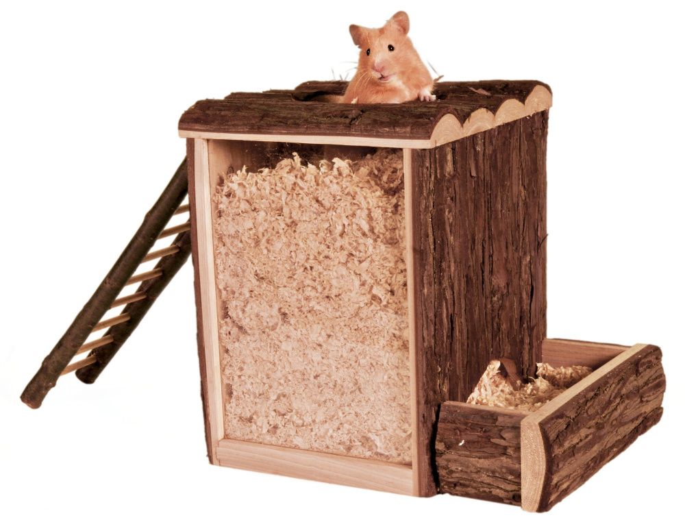 Natural Living domeček a hrací věž s žebříkem 25x24x20 cm TRIXIE